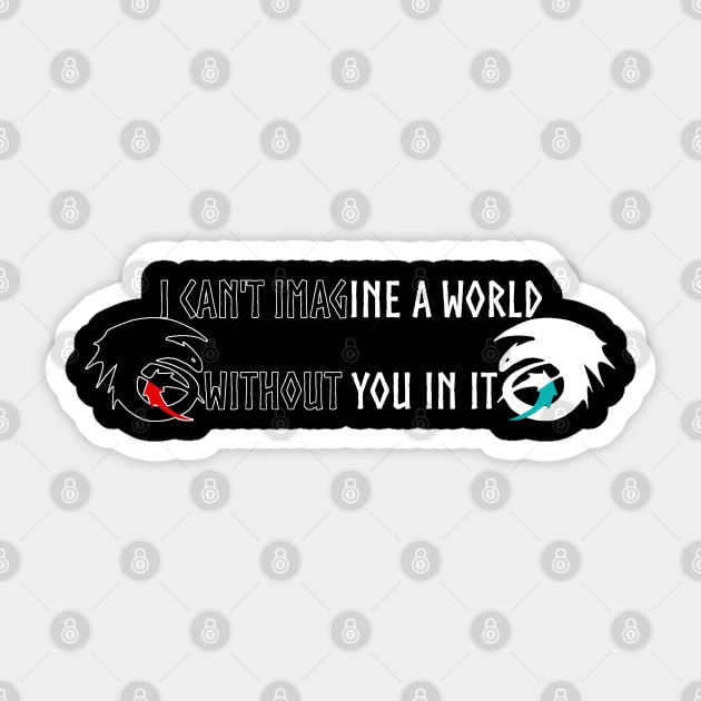 A World Without You - HTTYD Sticker by The Great Stories